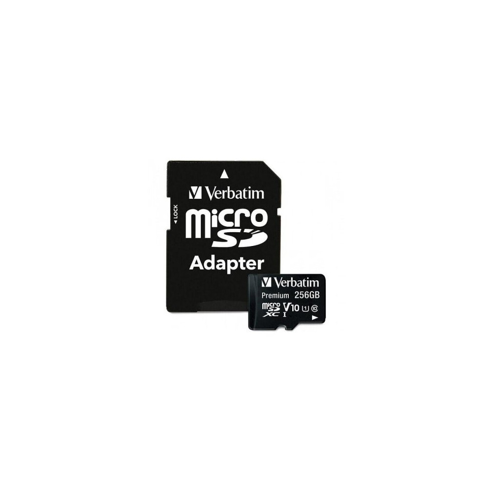 VERBATIM MICRO SDXC PREMIUM 256GB CLASS 10 INC ADAPTER