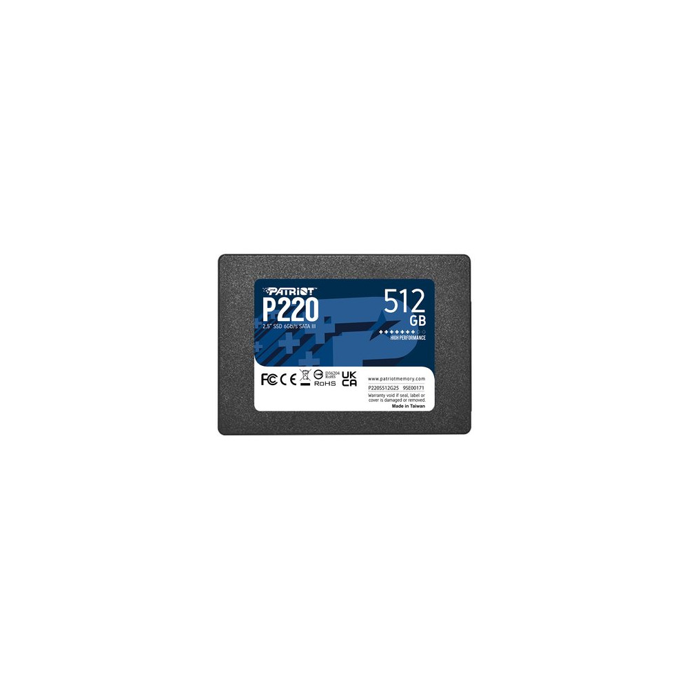 PATRIOT SSD INTERNO P220 512GB 2,5" SATA 6GB/S R/W 500/500