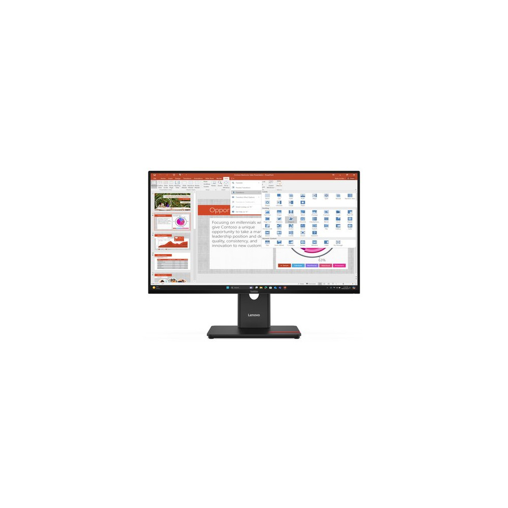 LENOVO MONITOR 27 LED IPS  16:9 FHD 6 MS 350 CDM, PIVOT, HDMI, MULTIMEDIALE T27-40
