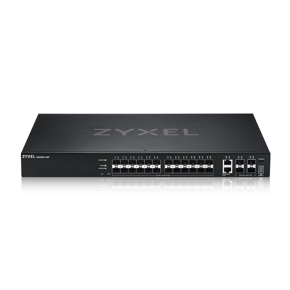 ZYXEL SWITCH MANAGED LAYER 3 LITE, 24X SFP GB, 2X 10G, 4 SFP+, RACK, NFLEX