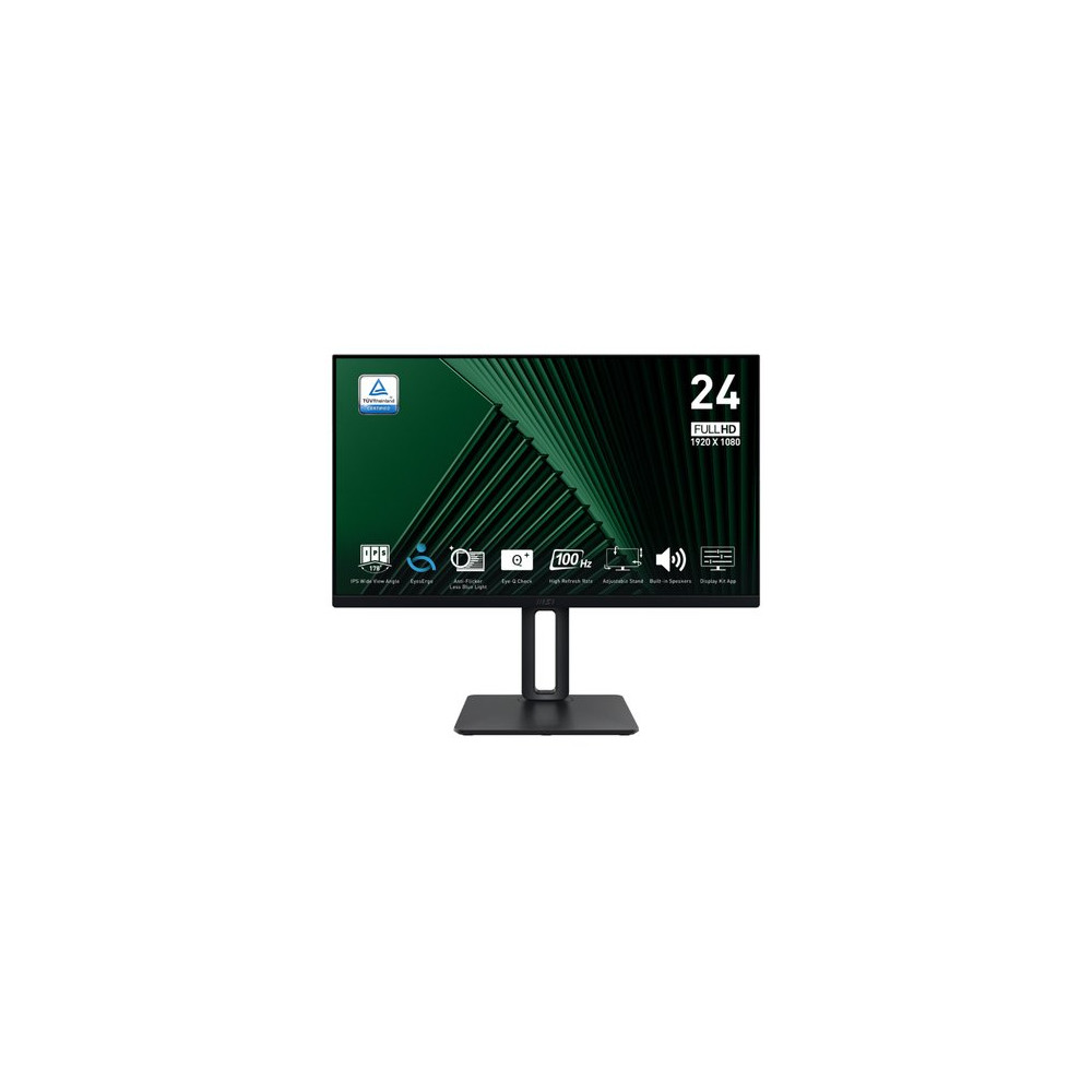 MSI MONITOR 23.8 LED IPS 16:9 FHD 1MS 100Hz, DP/HDMI, PIVOT, MULTIMEDIALE