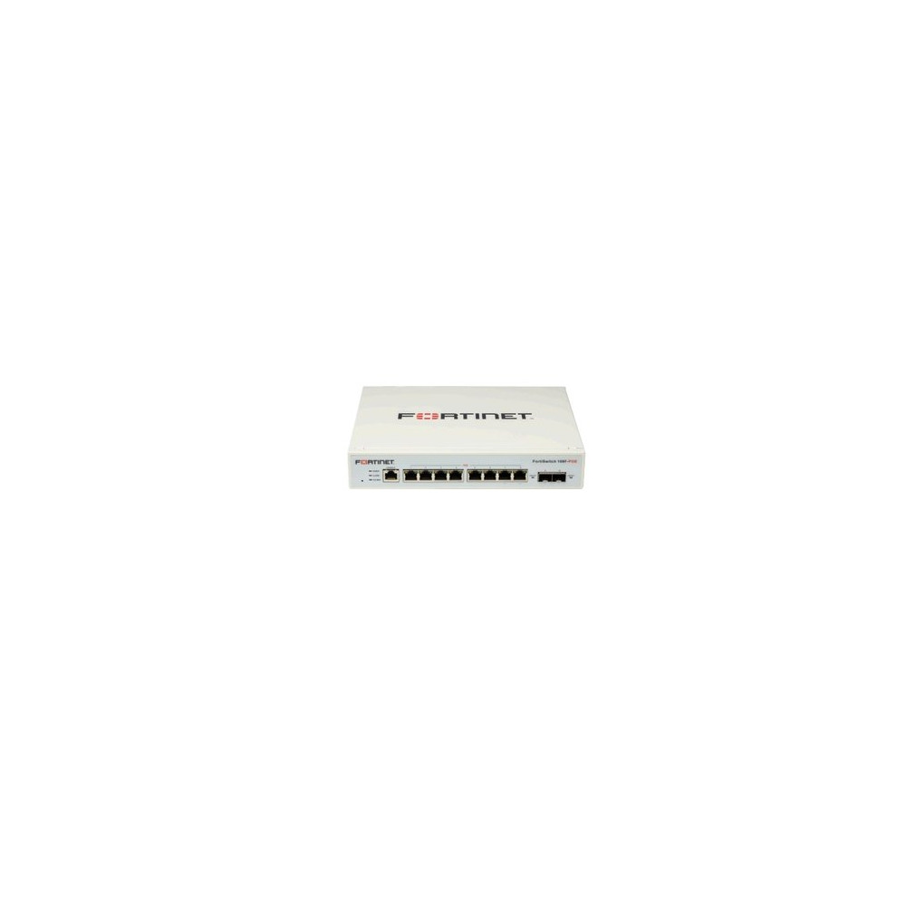 FORTISWITCH-108F-POE SWITCH L2+ MANAGEMENT CON 8 P. GE + 2 P. SFP POE POWER BUDGET 65W