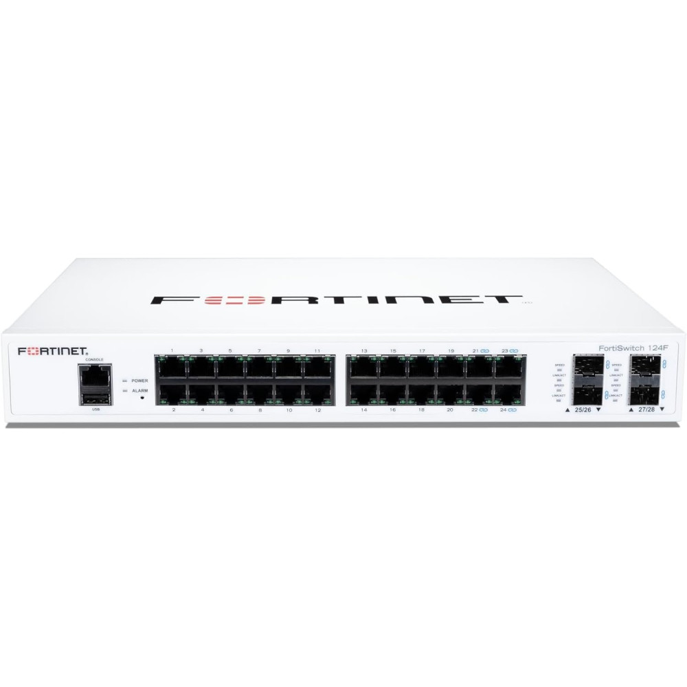 FORTISWITCH-124F FORTISWITCH-124F SWITCH CON 24 P. GE + 4 P. SFP+  + 1 P. CONSOLE RJ45