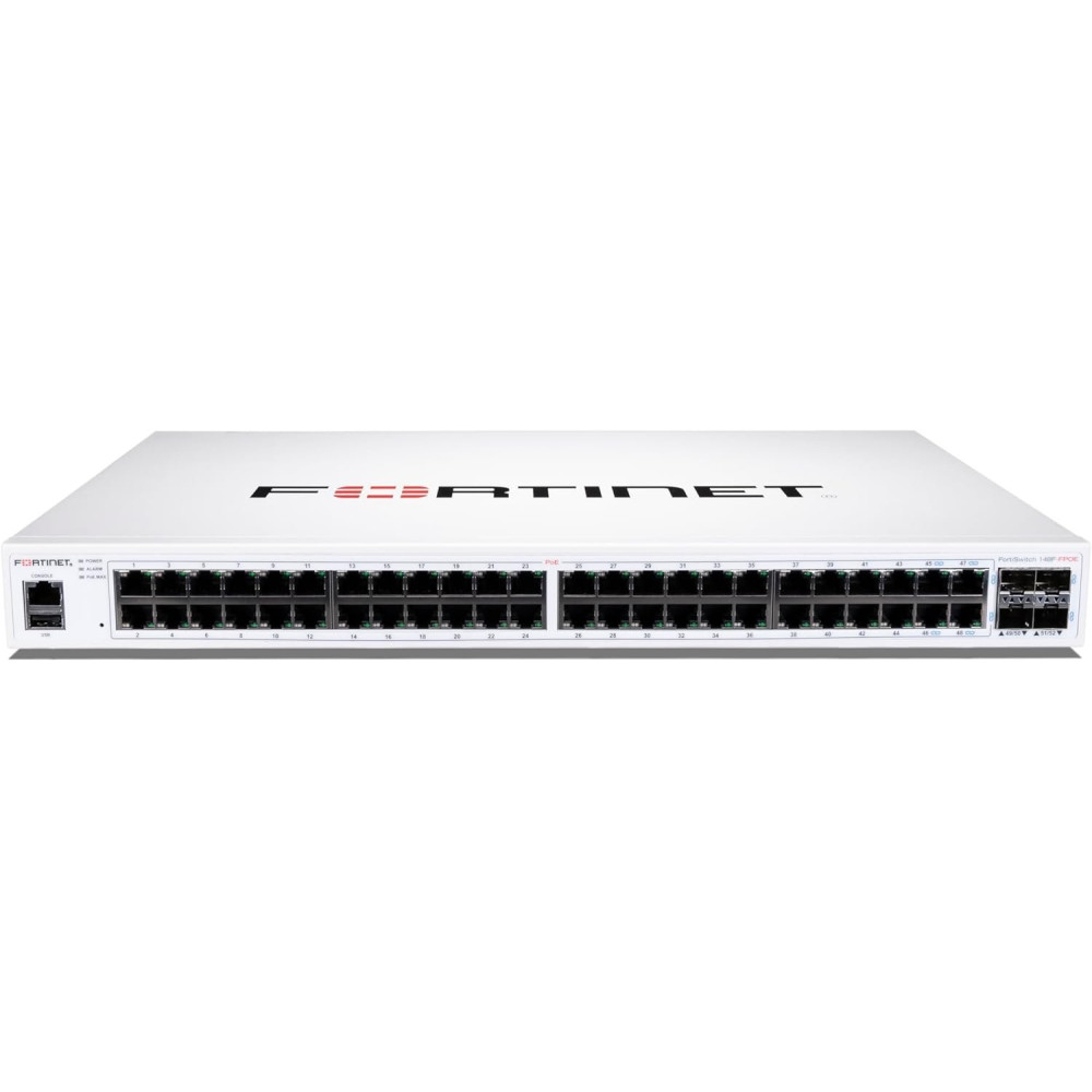 FORTISWITCH-148F-FPOE SWITCH L2+ MAN. CON 48 P. GE + 4 P. SFP+ POWER BUDGET FINO A 740W
