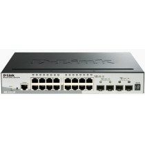 D-LINK SWITCH 16 PORTE GIGABIT + 2 PORTE SFP + 2 PORTE SFP SMART MANAGED STACKABLE