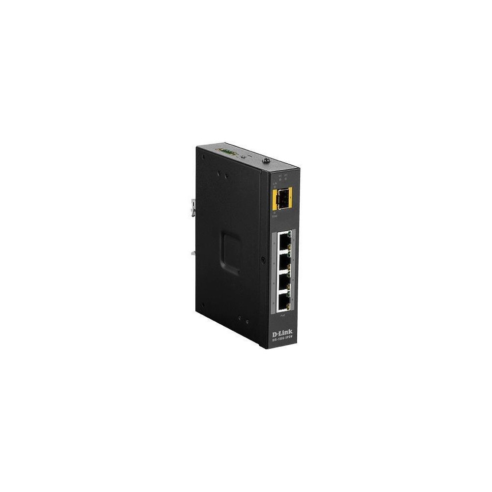 D-LINK SWITCH INDUSTRIALE 5 PORTE UNMANAGED 4XGIGABIT POE+, 1XSFP