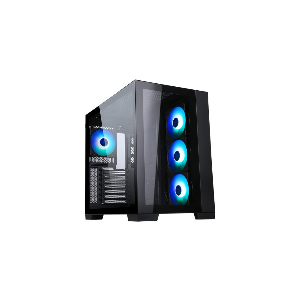 ITEK CASE DARK CAVE - GAMING TOWER, ATX, 4X12CM ARGB FAN, 2XUSB3, TYPE-C, SIDE  FRONT PANEL TEMP GL