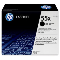 HP TONER NERO 55X PER LJ P3015 CE255X, 12500 PAG