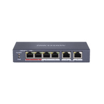 HIKVISION SWITCH 8 PORT GIGABIT UNMANAGED POE SWITCH 1 GIGABIT RJ45 UPLINK PORT, 1 GIGABIT SFP UPLIN