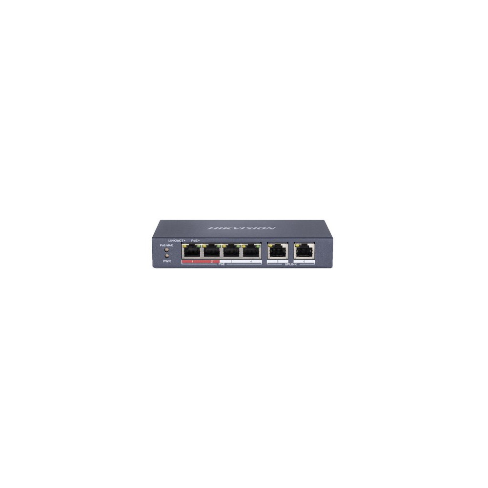 HIKVISION SWITCH 8 PORT GIGABIT UNMANAGED POE SWITCH 1 GIGABIT RJ45 UPLINK PORT, 1 GIGABIT SFP UPLIN