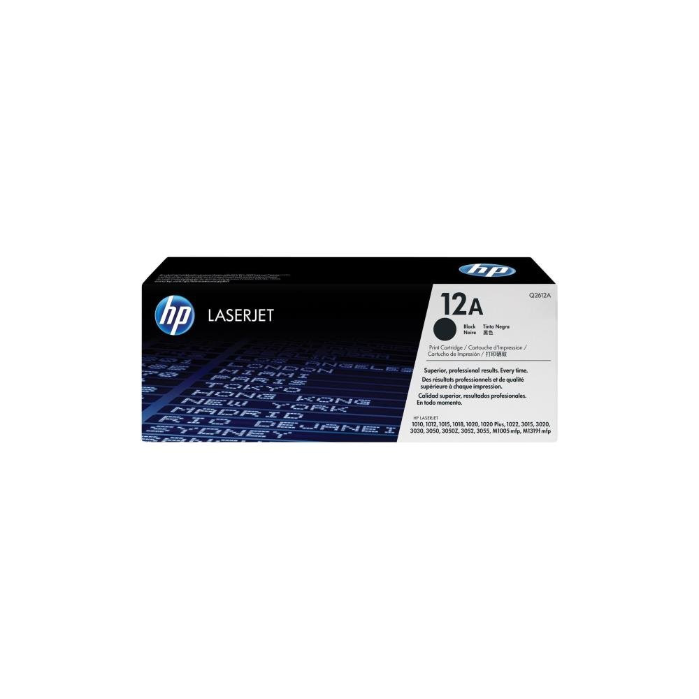 HP TONER NERO 12A Q2612A PER LJ 1010/1012/1015/1018/1020/1022 3015/3020 (CONF.2 PZ)