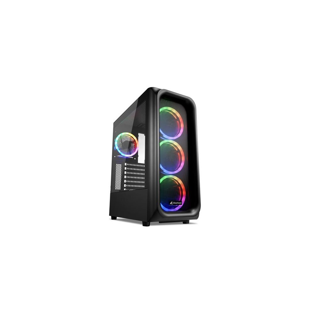 SHARKOON CASE TK5M RGB ATX 1XUSB 3.2, 2XUSB 3.0, VETRO TEMPERATO, 3X120MM FAN FRONT