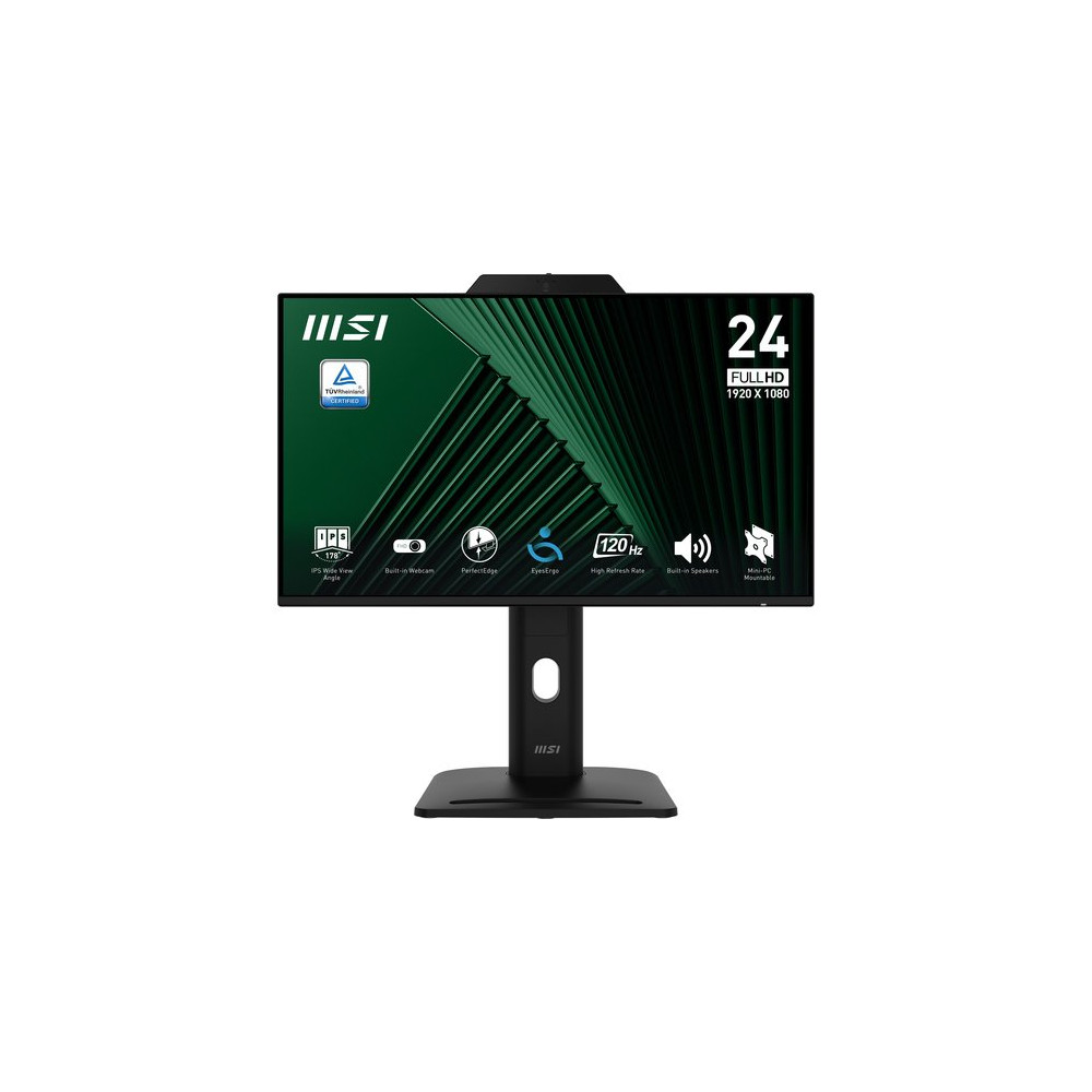 MSI MONITOR 23,8 LED IPS 16:9 FHD 120Hz 300 CDM, WEBCAM, PIVOT, VGA/DP/HDMI, MULTIMEDIALE