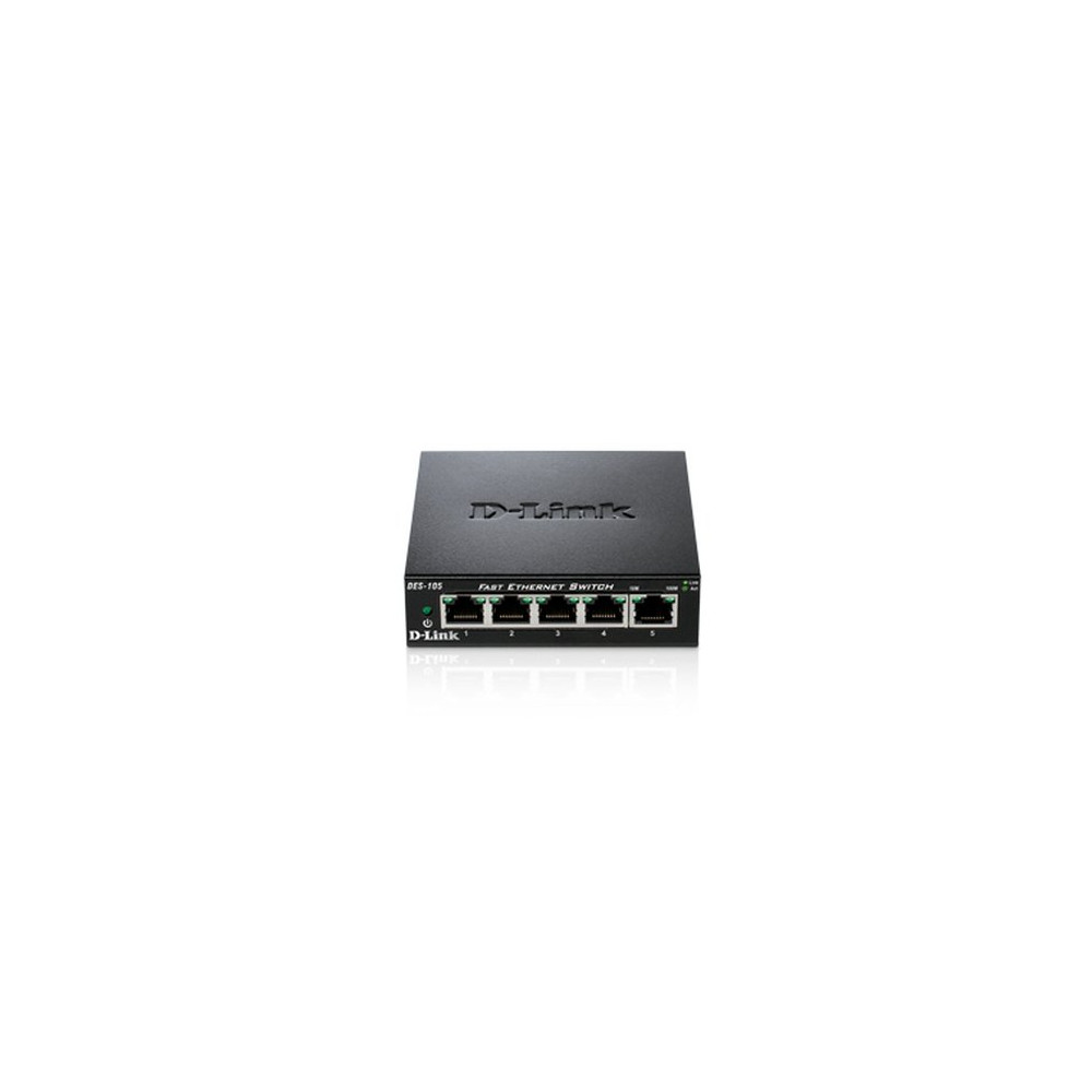 D-LINK SWITCH 5 PORTE 10/100 CASE METALLICO