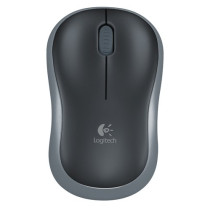 LOGITECH MOUSE WIRELESS M185 FULL-SIZE, OTTICO, USB, GRIGIO