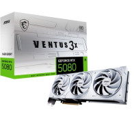 MSI VGA GEFORCE RTX 5080, RTX 5080 16G VENTUS 3X OC WHITE, 16GB GDDR7, HDMI1/DP3, ATX, TRIPLE FAN, O