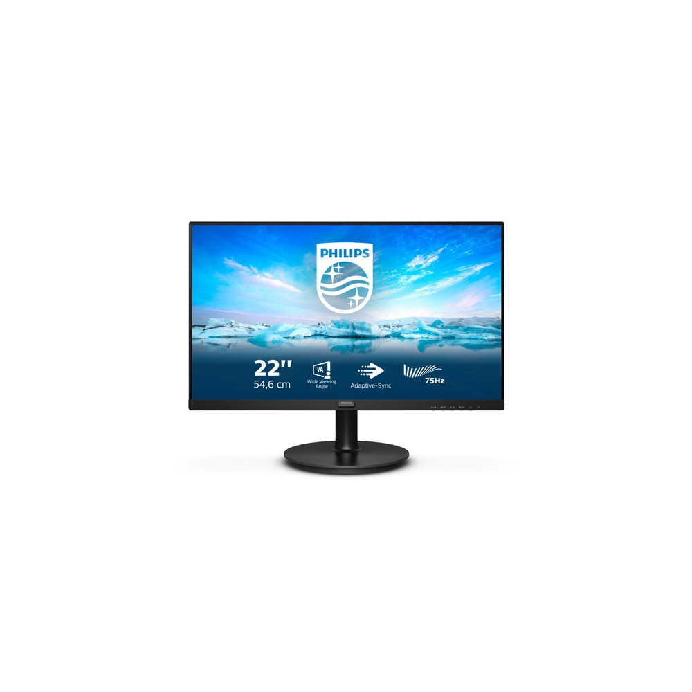 PHILIPS MONITOR 21,5 LED VA 16:9 FHD 4MS 250 CDM, VGA/DP/HDMI, MULTIMEDIALE