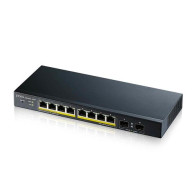 ZYXEL SWITCH MANAGED 8 PORTE GIGABIT POE 70W, 2XSFP, DESIGN SENZA VENTOLE, DESKTOP