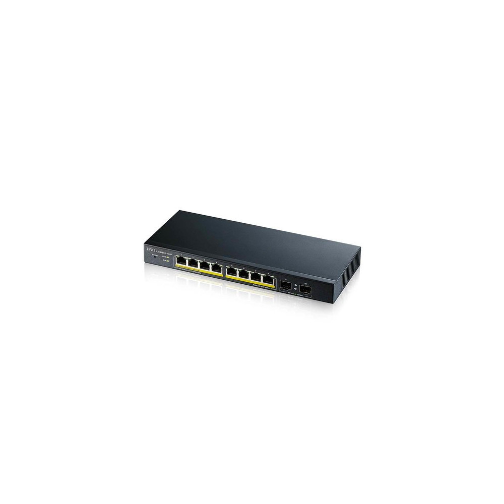 ZYXEL SWITCH MANAGED 8 PORTE GIGABIT POE 70W, 2XSFP, DESIGN SENZA VENTOLE, DESKTOP