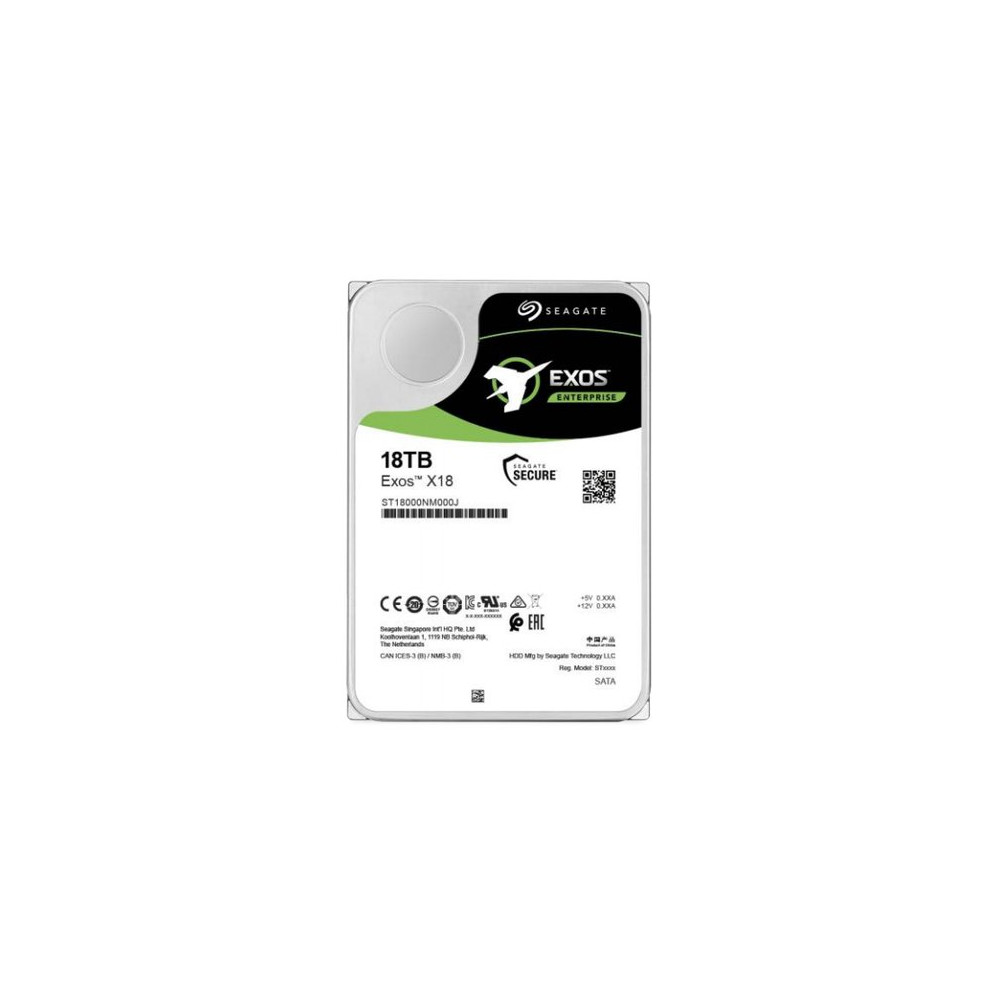 SEAGATE HDD INTERNO 3,5" EXOX 18TB SAS IPERSCALE SATA6 7200RPM 256Mb CACHE