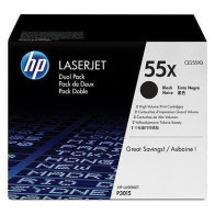 HP TONER NERO 55X PER LJ P3015 12.500 PAG (CONF 2 PZ)