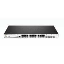 D-LINK SWITCH 24 PORTE GIGABIT POE + 4 PORTE SFP JUMBO FRAME 370W