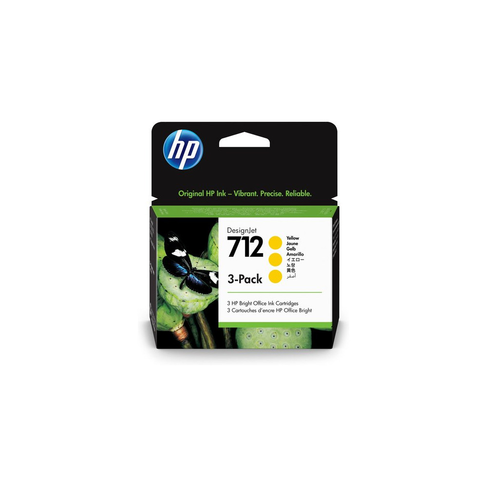 HP CART INK GIALLO 712, 3 PACK