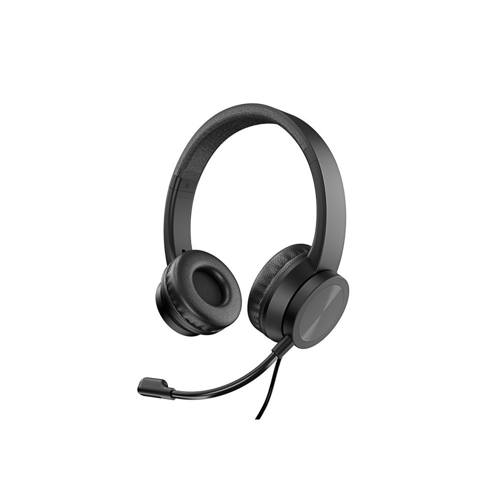 VULTECH CUFFIE CON MICROFONOCON ARCHETTO REGOLABILE, CON FILO USB