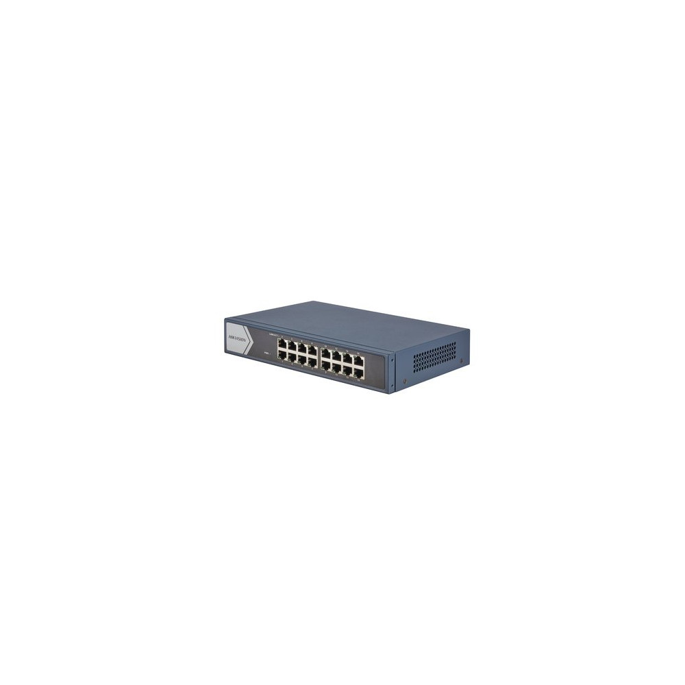 HIKVISION SWITCH 16 PORT GIGABIT UNMANAGED SWITCH 16  GIGABIT RJ45 PORTS, 19-INCH RACK-MOUNTABLE STE