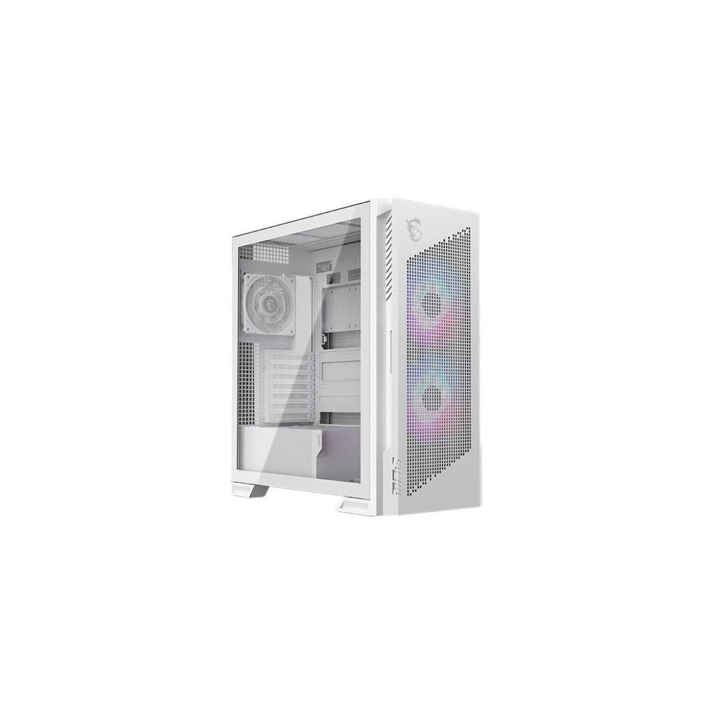 MSI CASE MID TOWER BIANCO, 2 USB, 1 TYPE-C, 2X160MM ARGB FAN, 1X120MM NO-ARGB FAN, ARGB+PWM CONTROL