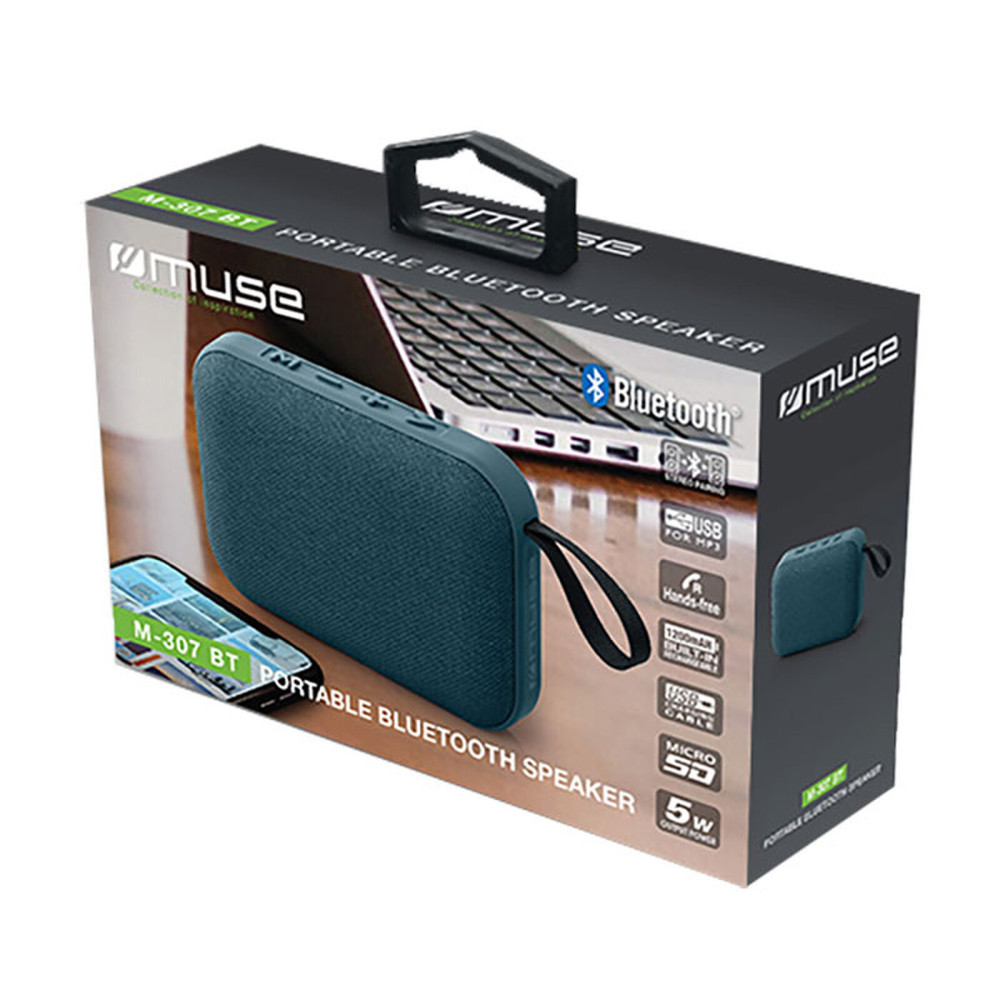 Muse M-307 BT Speaker portatile mono 5 W 2 colori blu e bianco