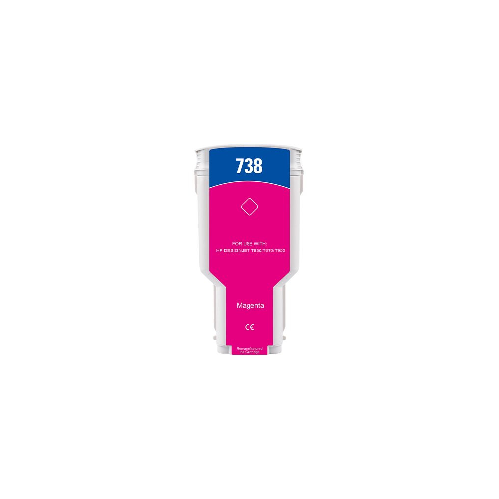 300ML Magenta Reman HP DesignJet T850,T870,XT870,XT950#676M7A HP738XLM