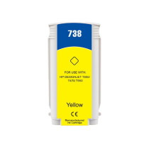 130ML Yellow Reman HP DesignJet T850,T870,XT870,XT950#498N7A HP738Y