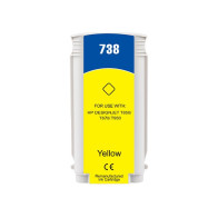 130ML Yellow Reman HP DesignJet T850,T870,XT870,XT950#498N7A HP738Y