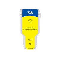 300ML Yellow Reman HP DesignJet T850,T870,XT870,XT950#676M8A HP738XLY