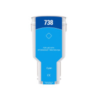 300ML Cyan Reman HP DesignJet T850,T870,XT870,XT950#676M6A HP738XLC