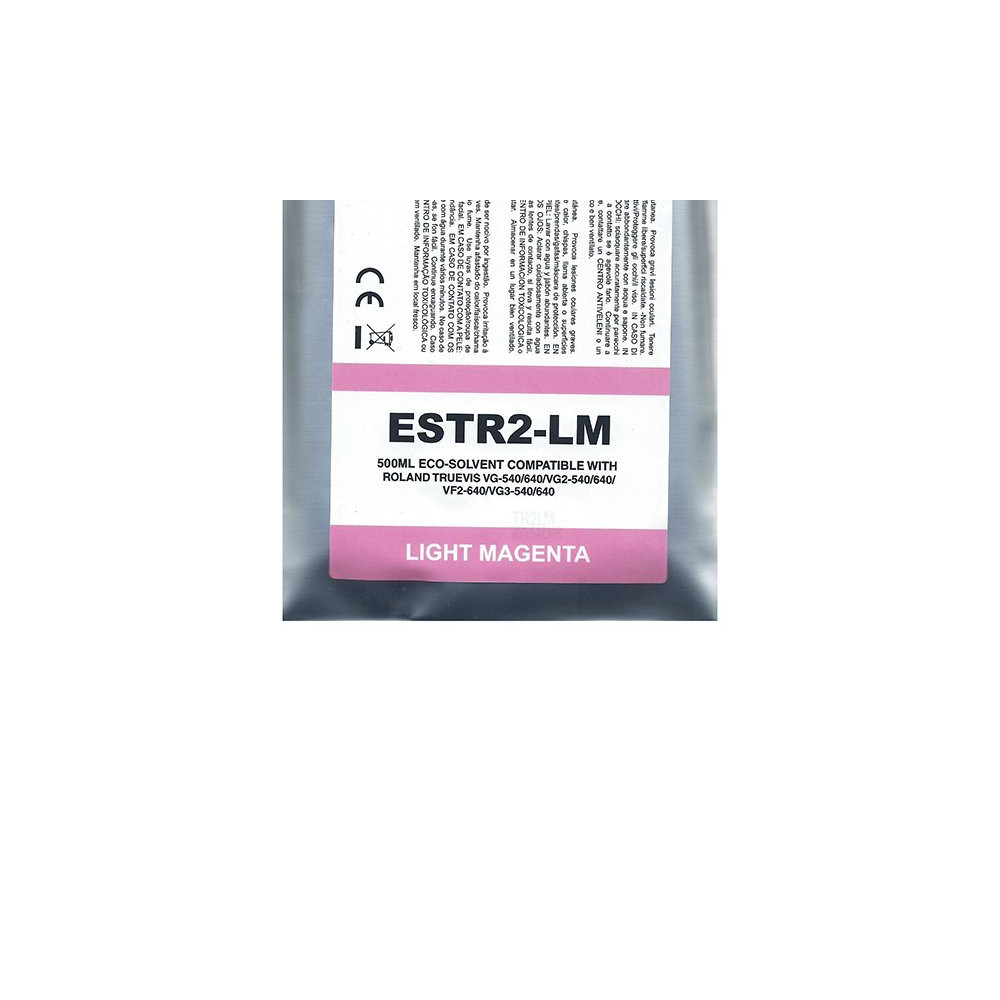Magente Light Eco-Solvent Bag Compa Roland TrueVIS SG2,VG2,VF2,SG3,VG3#500ML ESTR2-LM