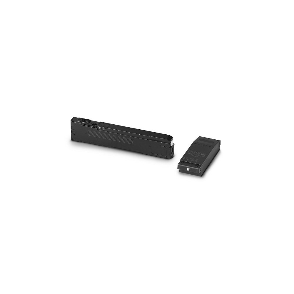 Black+Waste Compatible for OKI C 650dn-7K#09006130 OKIC650BK