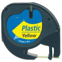 BK-Yellow 12mmX4m Plastica  Dymo 2000,LT100H,QX50#S0721670 NCPD91222