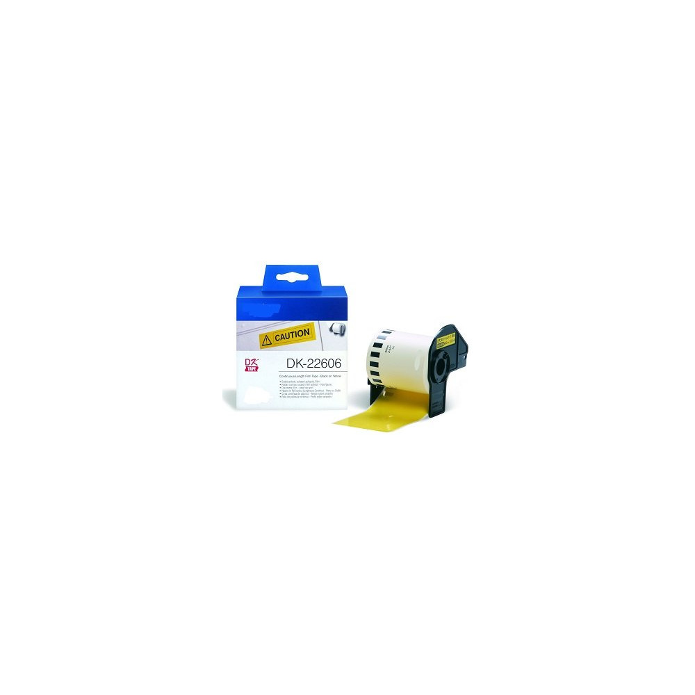 Yellow  62mmX15.24m  for Brother P-Touch QL1000 1050 1060 NCDK22606