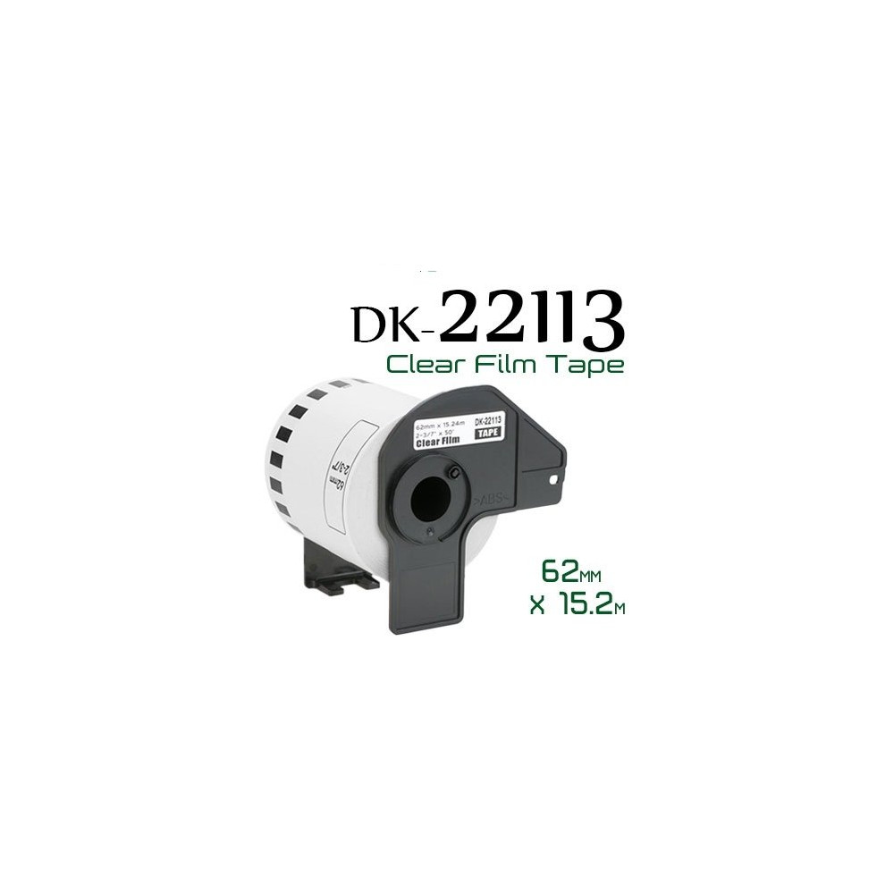 Clear 62mmX15.24m Compa Brother P-Touch QL1000,1050,1060,820 NCDK22113