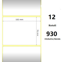 White 102x76mm, 930 Et/Rotolo Z-2000D 4x3x1 Core,circonferenza 111mm ZE800264-305