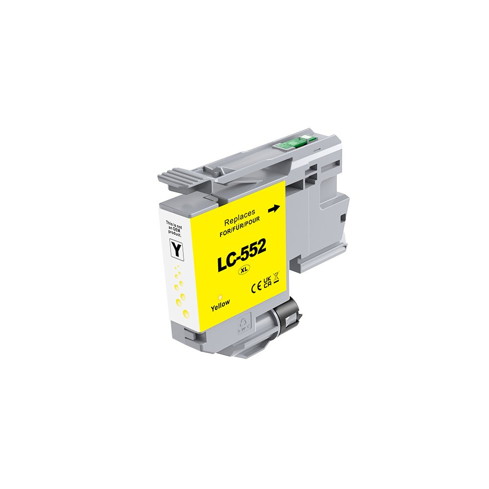 Pigment Yellow Com Brother MFC-J3660DW,J3960DW-1.5k#LC552XLY ARLC552XLY