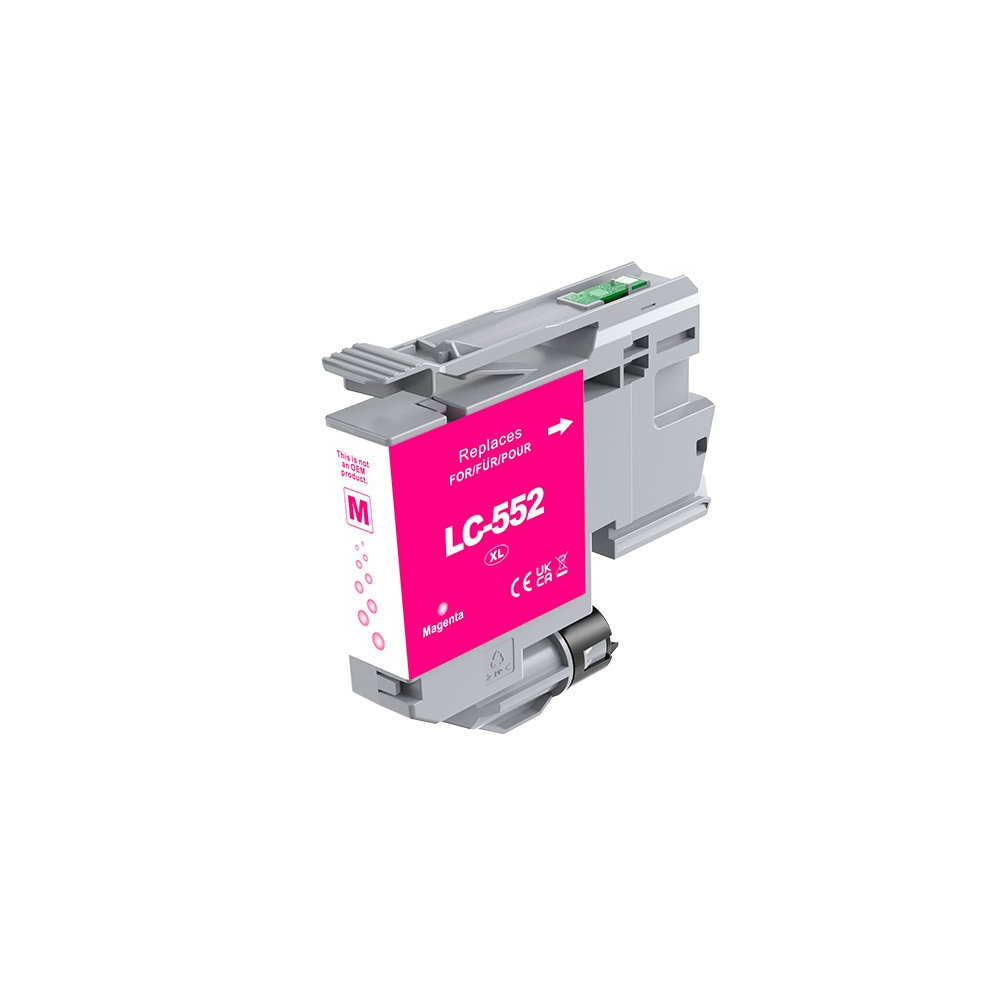 Pigment Magenta Com Brother MFC-J3660DW,J3960DW-1.5k#LC552XLM ARLC552XLM