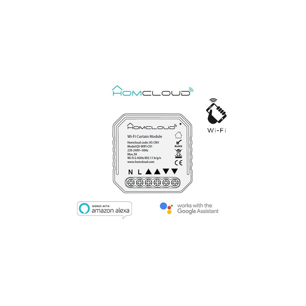 Modulo Tapparelle Wi-Fi da incasso AS-CM1