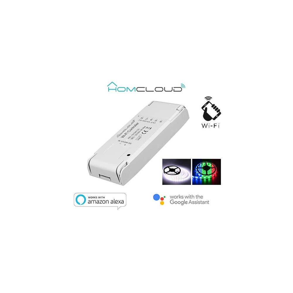 Controller Strisce LED Wi-Fi 12-24V RGB + white AS-SL1