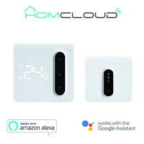 Cronotermostato digitale Smart Homcloud Wi-Fi + ricevitor RF SW-CRF