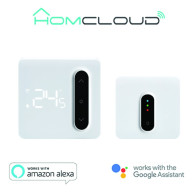 Cronotermostato digitale Smart Homcloud Wi-Fi + ricevitor RF SW-CRF