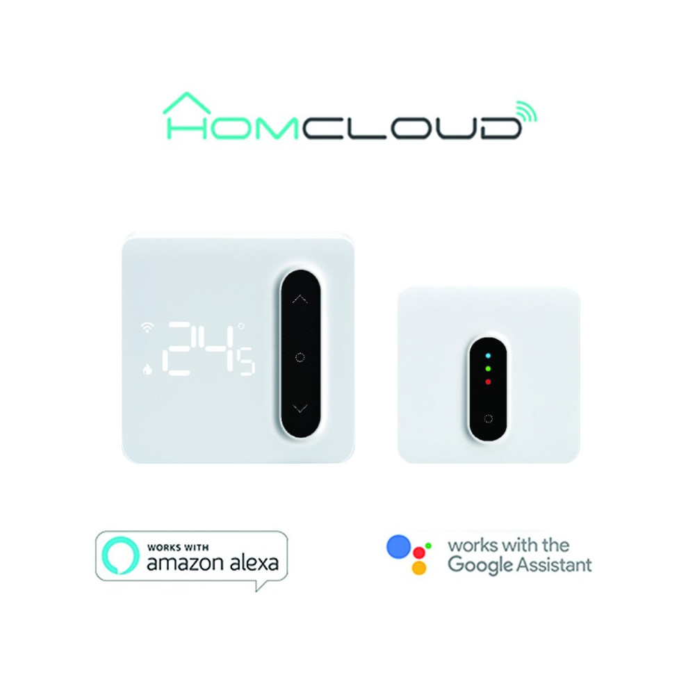 Cronotermostato digitale Smart Homcloud Wi-Fi + ricevitor RF SW-CRF