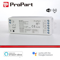 Ricevitore DIM +pulsante 12/36V DC,2CH*5A, Wi-Fi+RF 2.4G CCT SK-WT1